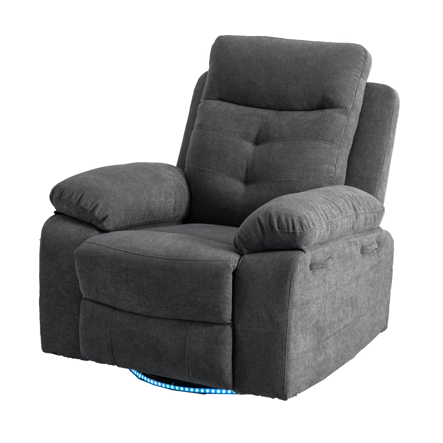 Vimora™ - Rotating Electric Recliner Lounge Chair with Bluetooth, LED Light & Adjustable Footrest