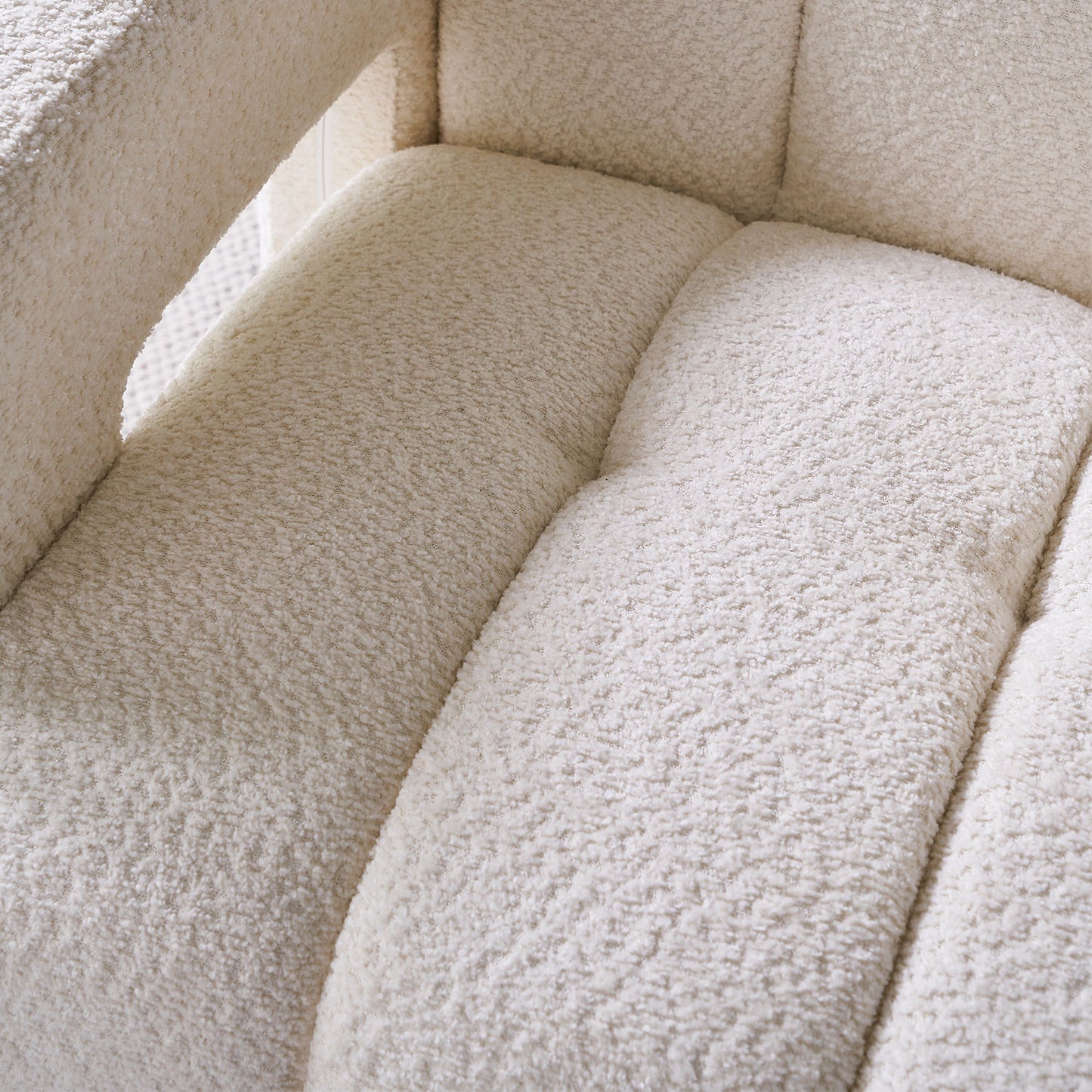 Vimora™ - Modern Beige Boucle Upholstered Accent Chair
