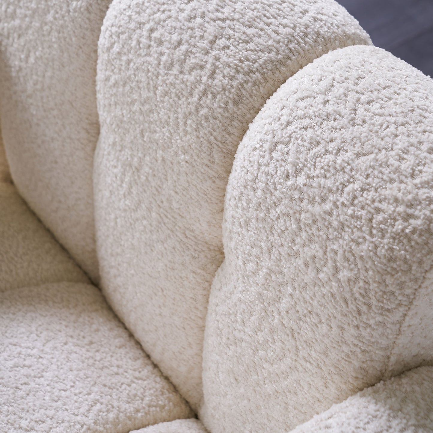 Vimora™ - Modern Beige Boucle Upholstered Accent Chair