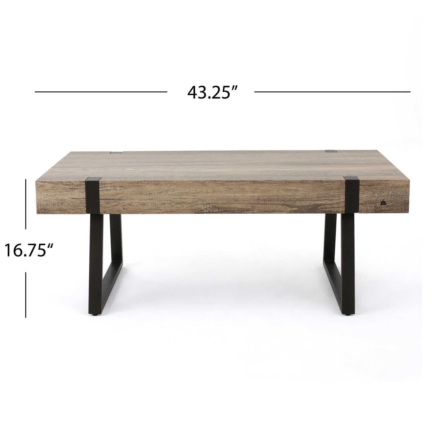 Vimora™ - Modern Grey Coffee Table with Industrial Legs for Stylish Living Room Decor