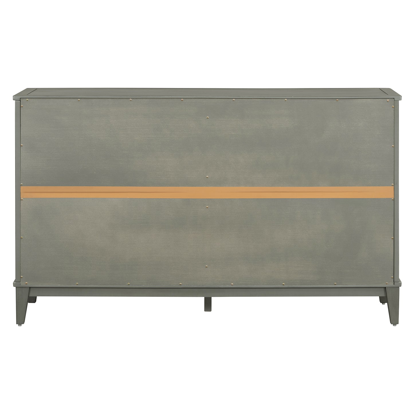 Vimora™ - Antique Gray 4-Door Sideboard with Adjustable Shelves and Metal Handles