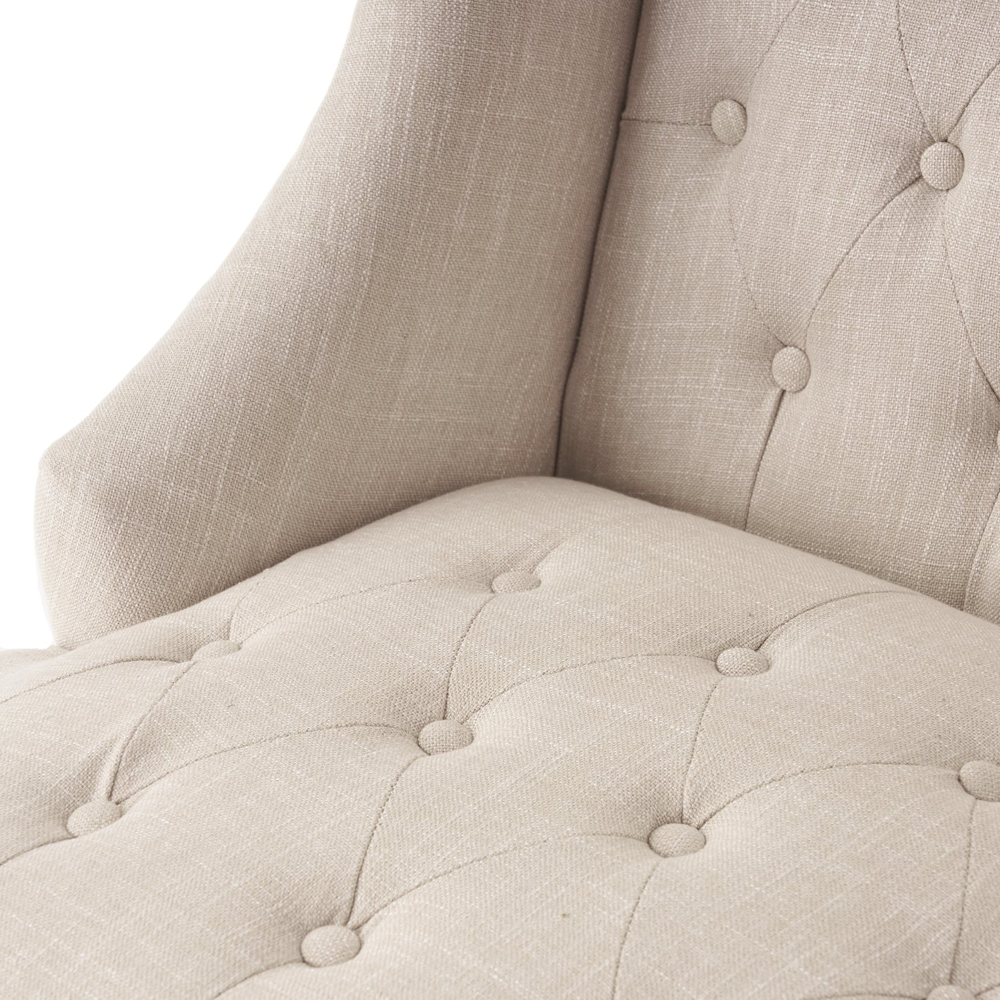 Yvonne™ - Elegant Wingback Club Chair with Button-Tufted Design and Birch Wood Legs