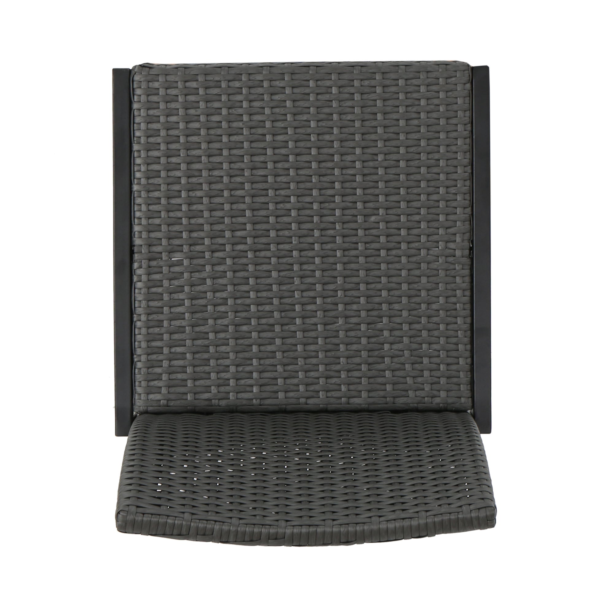 Vimora™ - Grey Polyethylene Rattan Outdoor Wicker Barstool Set of 2 features a stylish design perfect for outdoor spaces.