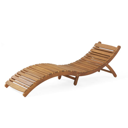 Vimora™ - Wood Foldable Chaise Lounge for Outdoor Relaxation and Comfort