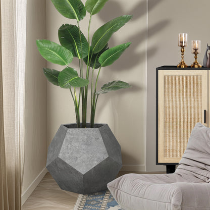 Lina™ Modern Cat Litter Box Furniture – Stylish Side Table & Multi-Use Pet House (Cement Gray)