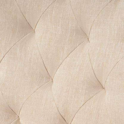 Vimora™ - Springfield Tufted Chair with Nailhead Trim and Diamond Button Tufting in Light Beige