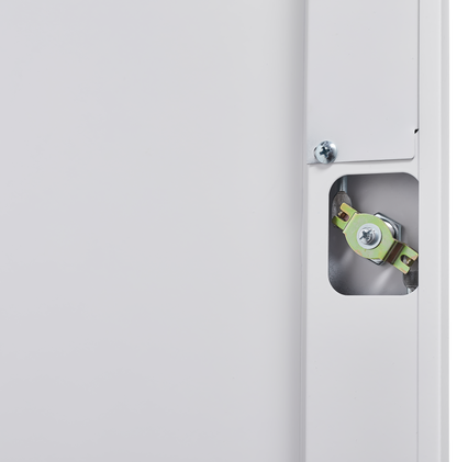 Vimora™ - Lockable Metal Storage Cabinet, Tall Cleaning Tool Organizer
