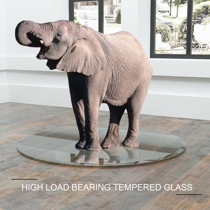 Vimora™ - 36" Round Tempered Glass Table Top with Polished Edge