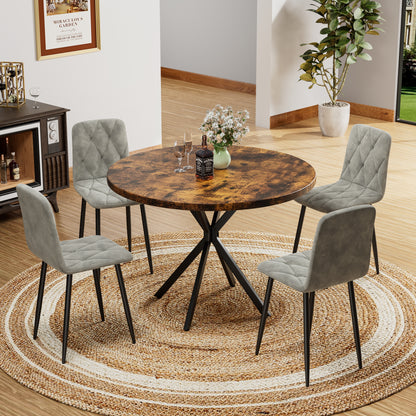 Vimora™ - Modern Velvet Dining Chairs with Sturdy Metal Legs (Set of 4)