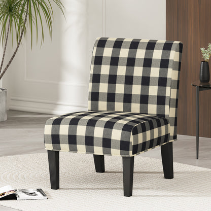 Vimora™ - Contemporary Black and White Accent Chair