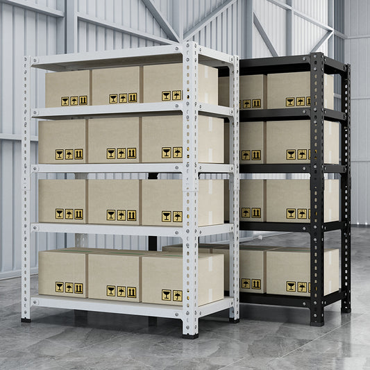 Vimora™ - Adjustable White Carbon Steel Storage Rack with 5 Shelves