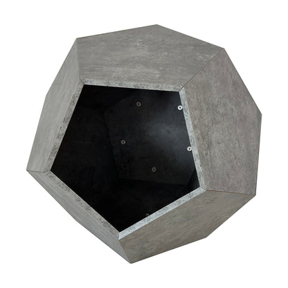 Lina™ Modern Cat Litter Box Furniture – Stylish Side Table & Multi-Use Pet House (Cement Gray)