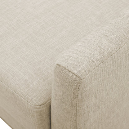 Vimora™ - Mid Century Beige Fabric Accent Chair