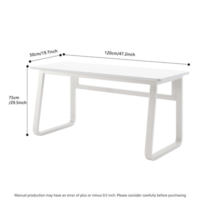 Vimora™ - 47.2 Inch White Modern Computer Desk for Home, Office, & Students
