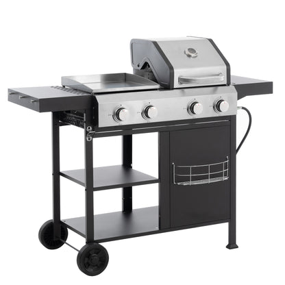 Vimora™ - Multi-Function Gas Grill & Griddle Combo for BBQ, Frying, & Pizza Cooking