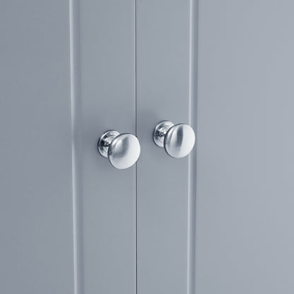 Vimora™ - Elegant Grey Bathroom Storage Cabinet with 4 Doors and Adjustable Shelves