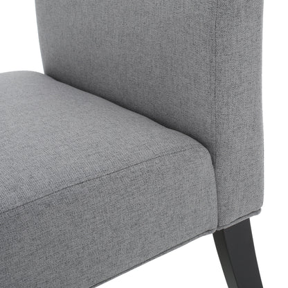 Vimora™ - Contemporary Grey Accent Chair with Plush Upholstery and Tapered Legs
