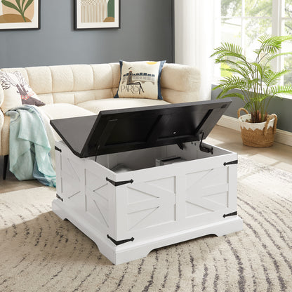 Vimora™ - Rustic Farmhouse Coffee Table & End Table with Hinged Lift Top and Storage