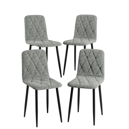 Vimora™ - Modern Velvet Dining Chairs with Sturdy Metal Legs (Set of 4)