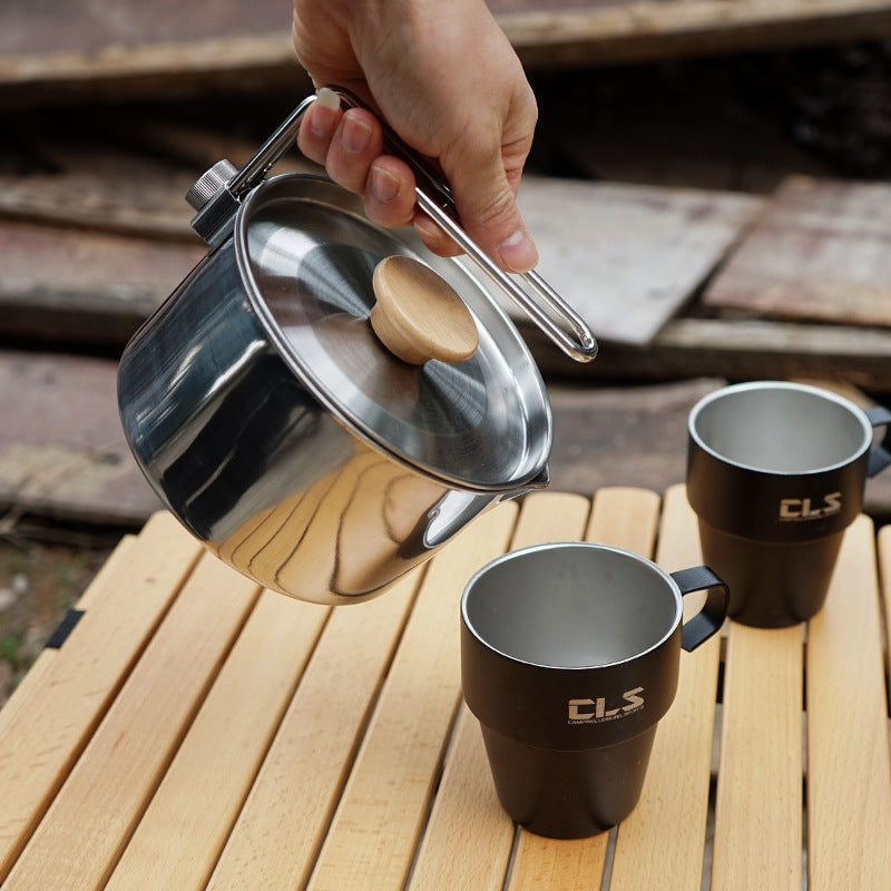 Vimora™ 304 Stainless Steel Camping Kettle