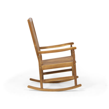 Vimora™ - Acacia Wood Rocking Chair with Rustic Design