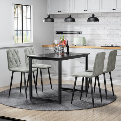 Vimora™ - Modern Velvet Dining Chairs with Sturdy Metal Legs (Set of 4)