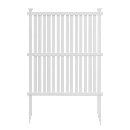 Vimora™ - Privacy Screen Panels Kit for Air Conditioner & Trash Can Enclosure - White Vinyl