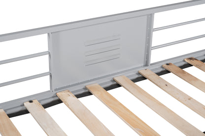 Vimora™ - Heavy-Duty Twin Over Full Bunk Bed with Noise Reduction and Safety Guardrails