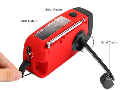 Vimora™ Portable Hand Crank Emergency Radio