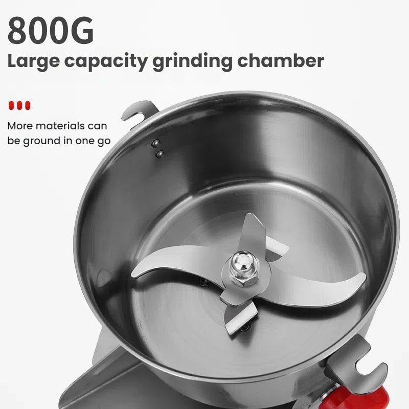 Vimora™ 800G Electric Grain Grinder – 3000W Spice & Herb Mill