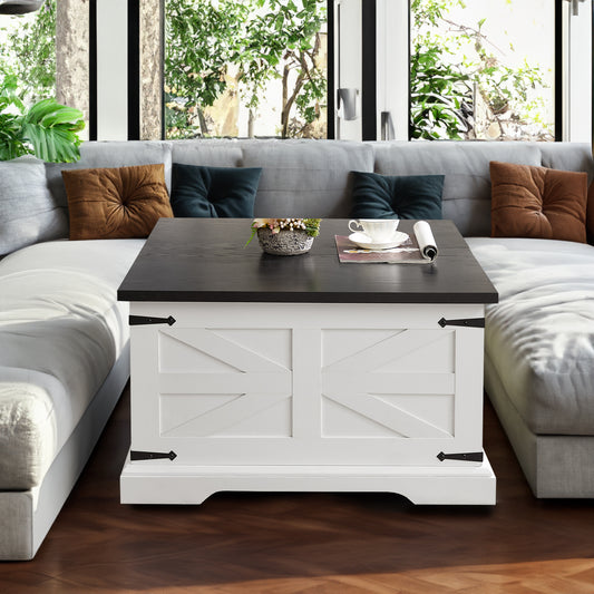 Vimora™ - Rustic Farmhouse Coffee Table & End Table with Hinged Lift Top and Storage