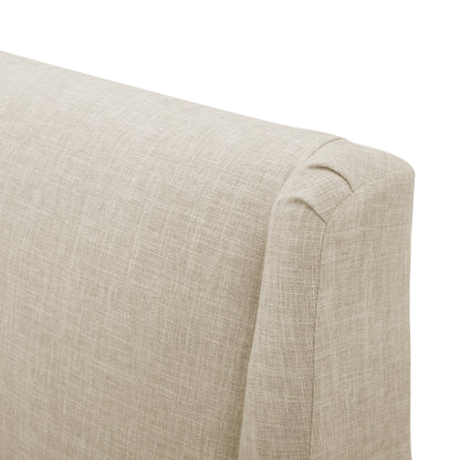 Vimora™ - Mid Century Beige Fabric Accent Chair
