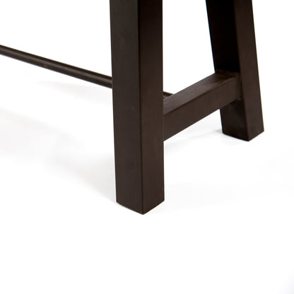 Vimora™ - Rustic Catriona Acacia Wood and Metal Outdoor Bench for Stylish Patio Seating