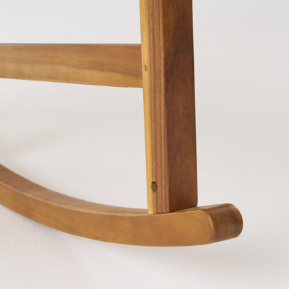 Vimora™ - Acacia Wood Rocking Chair with Rustic Design