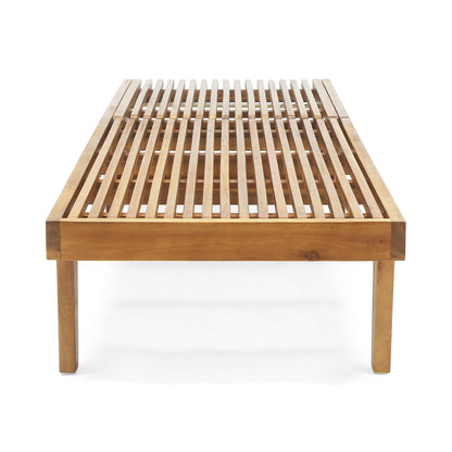 Vimora™ - Teak Acacia Wood Chaise Lounge for Outdoor Relaxation and Comfort