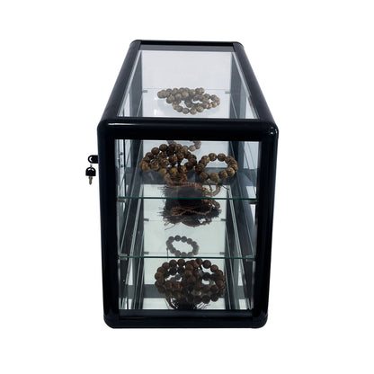 Vimora™ - Tempered Glass Countertop Display Cabinet with Lock & Sliding Door