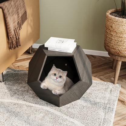 Vimora™ - Modern Cat Litter Sofa Side Table & Planter in Burmese Sumac, Multifunctional MDF Furniture