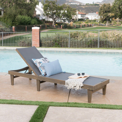 Vimora™ - Dark Grey Chaise Lounge | Stylish Aluminum Mesh Lounge Chair for Relaxation