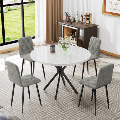 Vimora™ - Modern Velvet Dining Chairs with Sturdy Metal Legs (Set of 4)