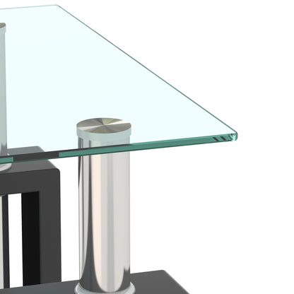 Vimora™ - Modern Tempered Glass Square Coffee Table (Set of 2)
