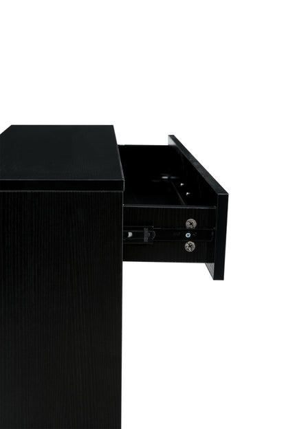 Vimora™ - Black MDF Shoe Cabinet with Storage Shelves for Organised Footwear