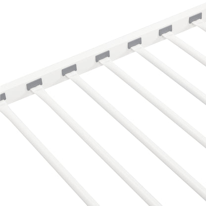 Vimora™ - Twin Over Twin Metal Bunk Bed with Safety Guardrails & Convertible Design in White