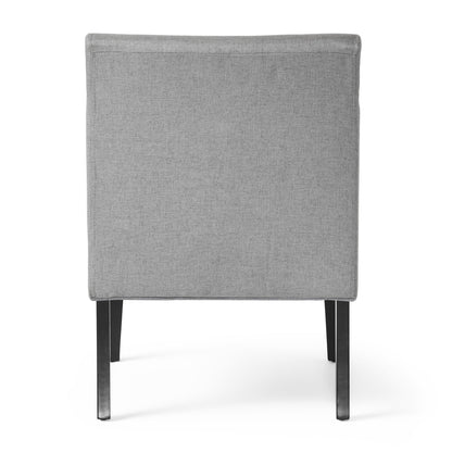 Vimora™ - Contemporary Grey Accent Chair with Plush Upholstery and Tapered Legs