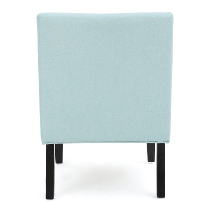 Vimora™ - Light Blue Contemporary Fabric Accent Chair with Tapered Legs