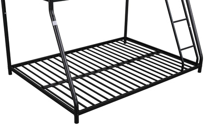 Vimora™ - Sturdy Metal Twin over Full Bunk Bed with Guardrails, Noise Reduction & Space Saving Design