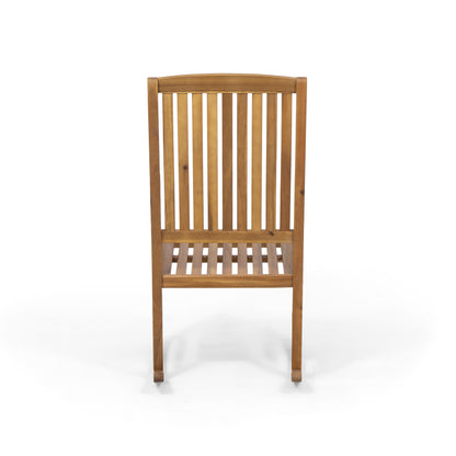 Vimora™ - Acacia Wood Rocking Chair with Rustic Design