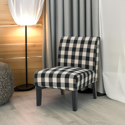 Vimora™ - Contemporary Black and White Accent Chair