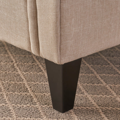 Vimora™ - Springfield Tufted Chair with Nailhead Trim and Diamond Button Tufting in Light Beige