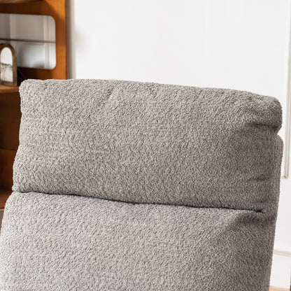 Vimora™ - Accent Rocking Chair with Footrest, High Back Rubber Wood