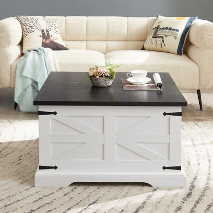 Vimora™ - Rustic Farmhouse Coffee Table & End Table with Hinged Lift Top and Storage